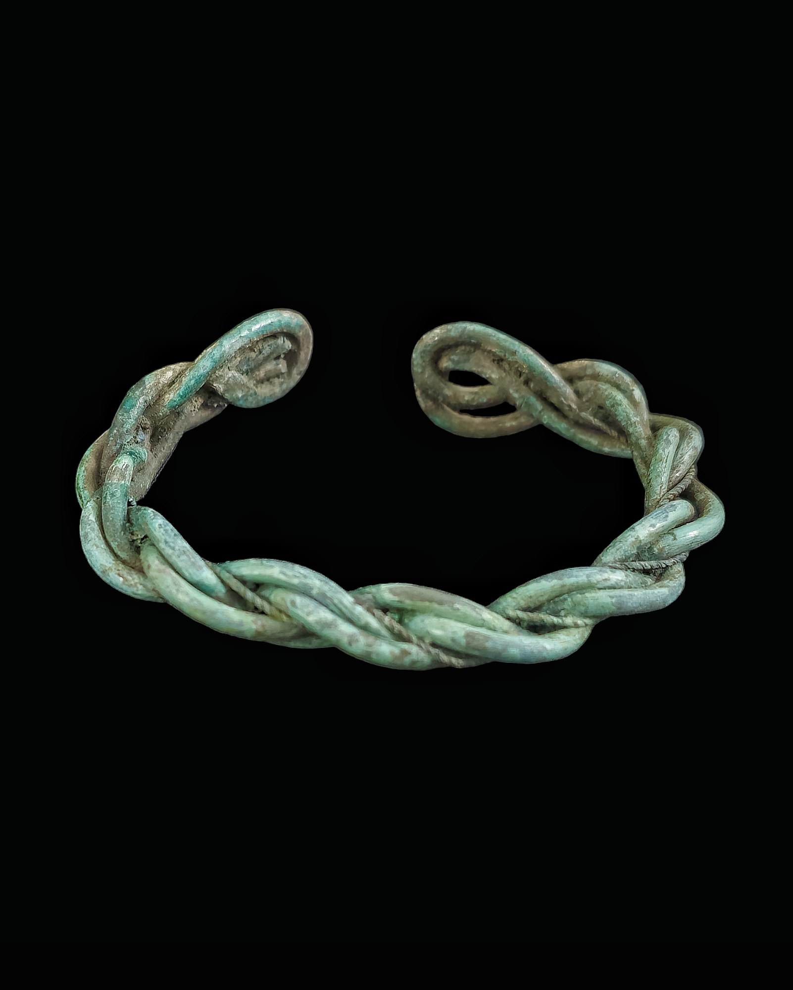 Viking period bronze twisted bracelet