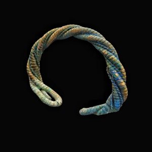 Viking period bronze twisted bracelet