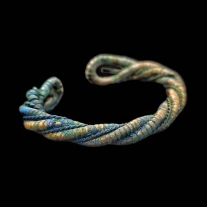 Viking period bronze twisted bracelet