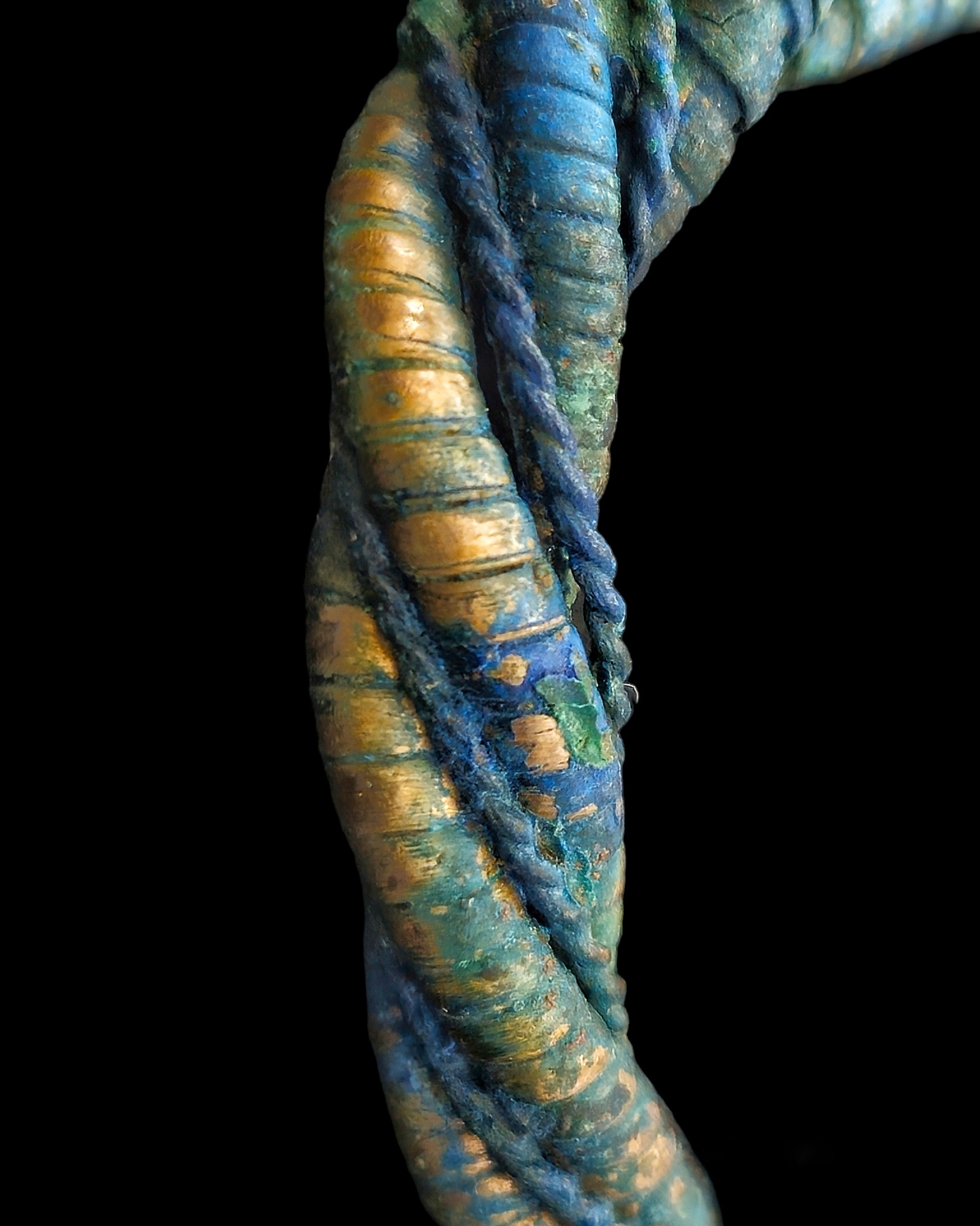 Viking period bronze twisted bracelet - Image 8