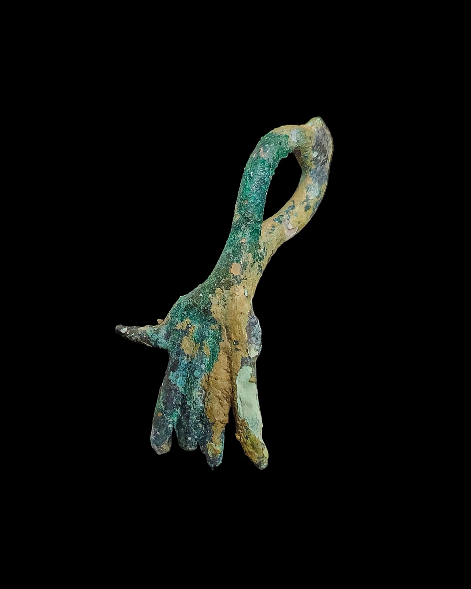 Koban culture bronze amulet