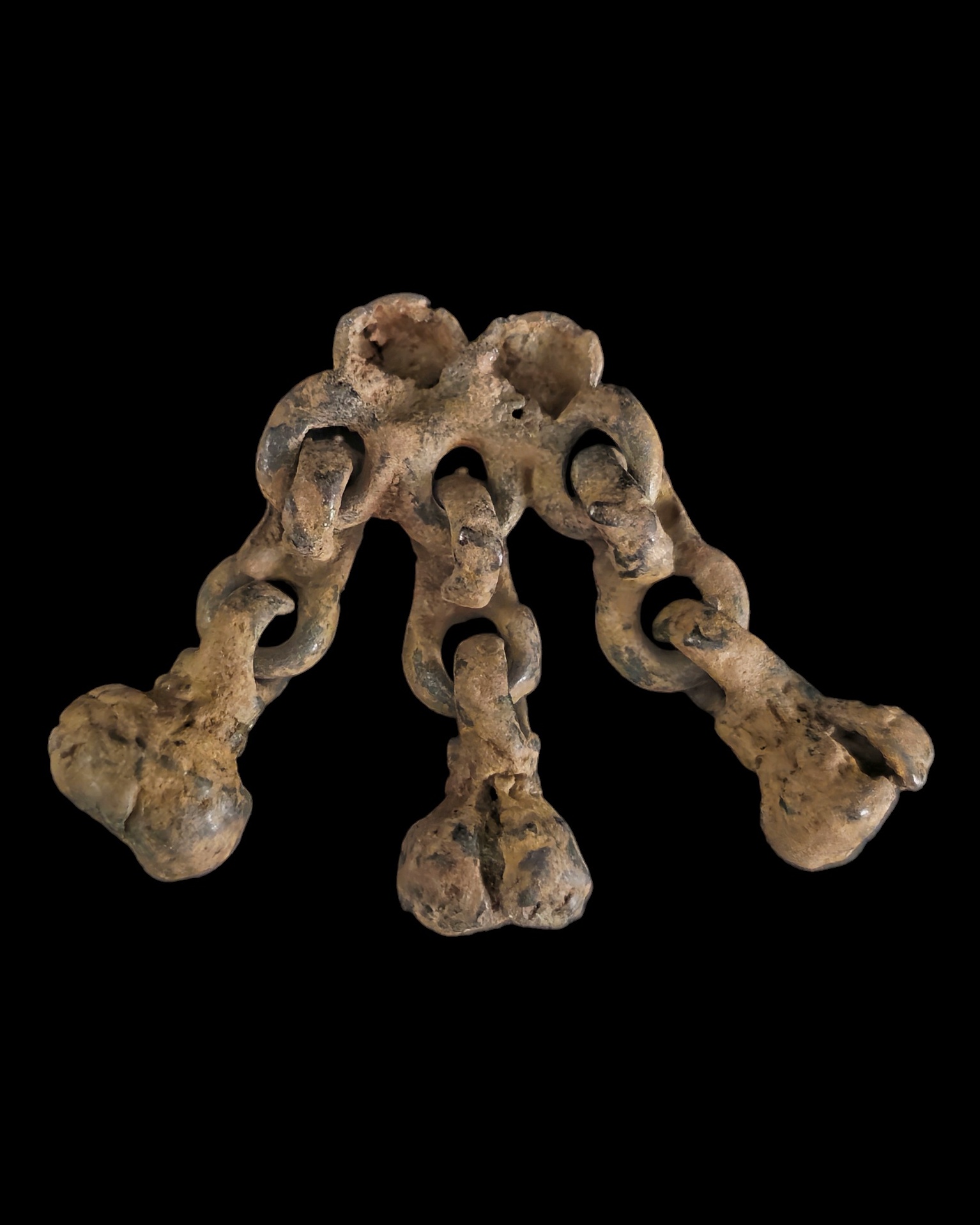 Viking period bronze cast tinkling amulet pendant - Image 2