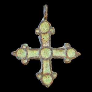Viking period bronze cross pendant
