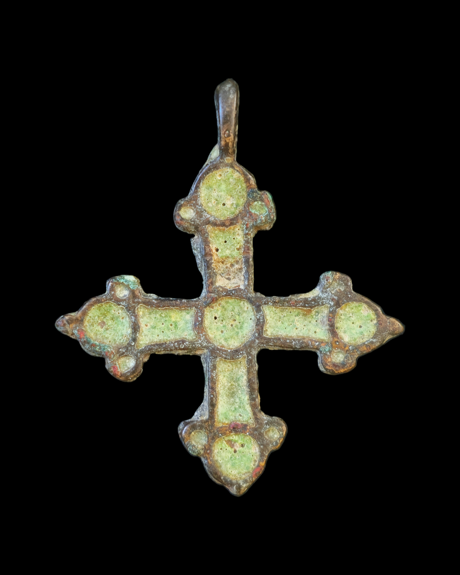 Viking period bronze cross pendant - Image 2
