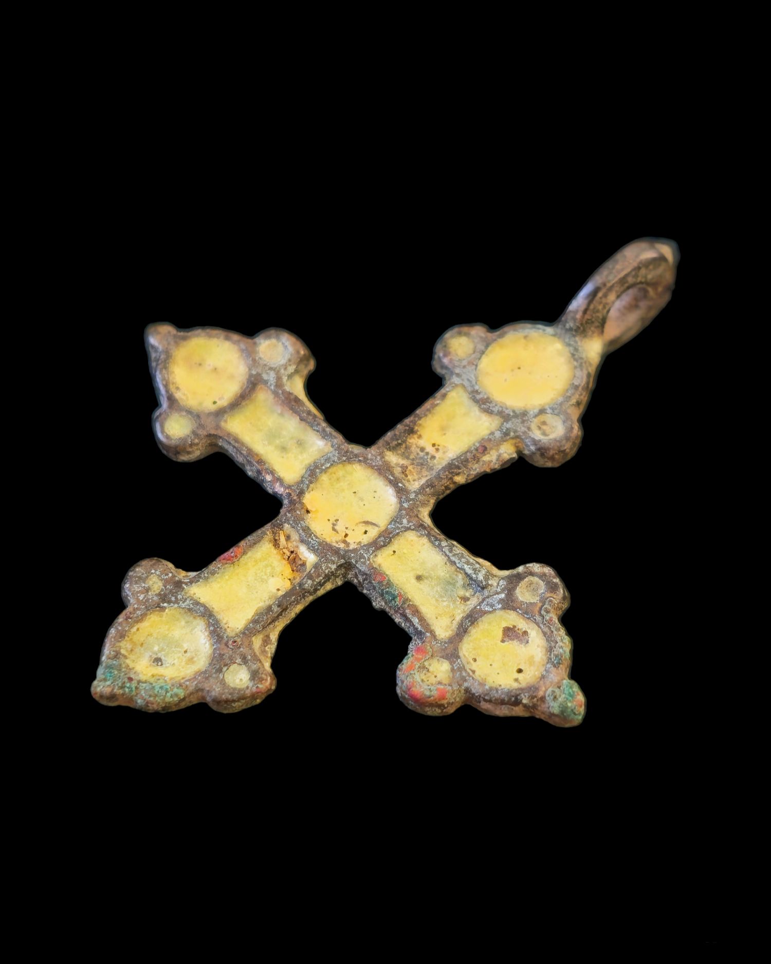 Viking period bronze cross pendant - Image 3