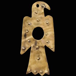 Eagle-shaped gold Visigothic fibula