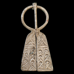 Rare Viking period silver omega fibula