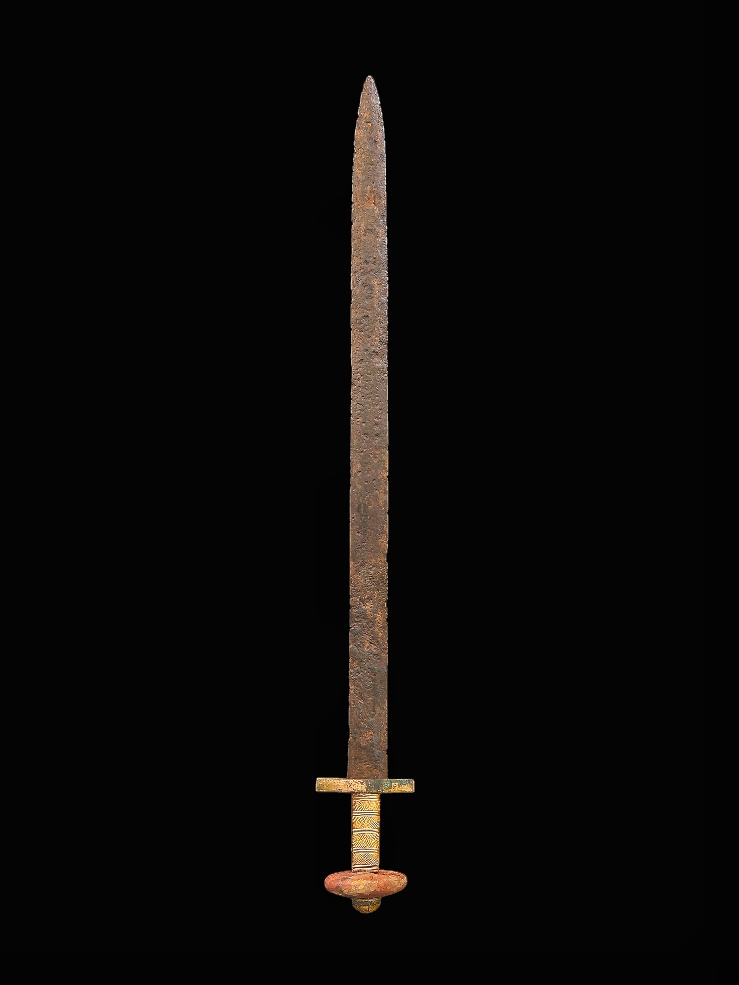 Migration period ceremonial sword with a gold grip - Image 14