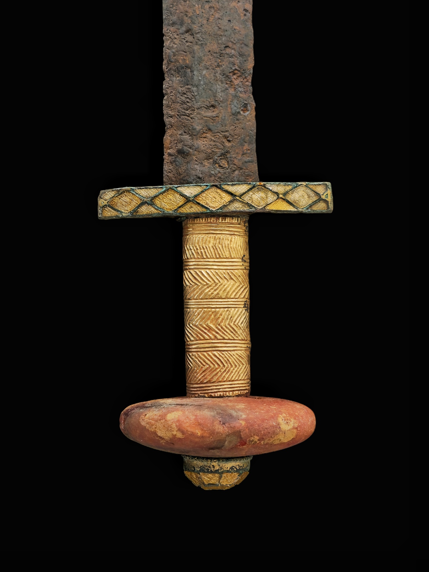 Migration period ceremonial sword with a gold grip - Image 13