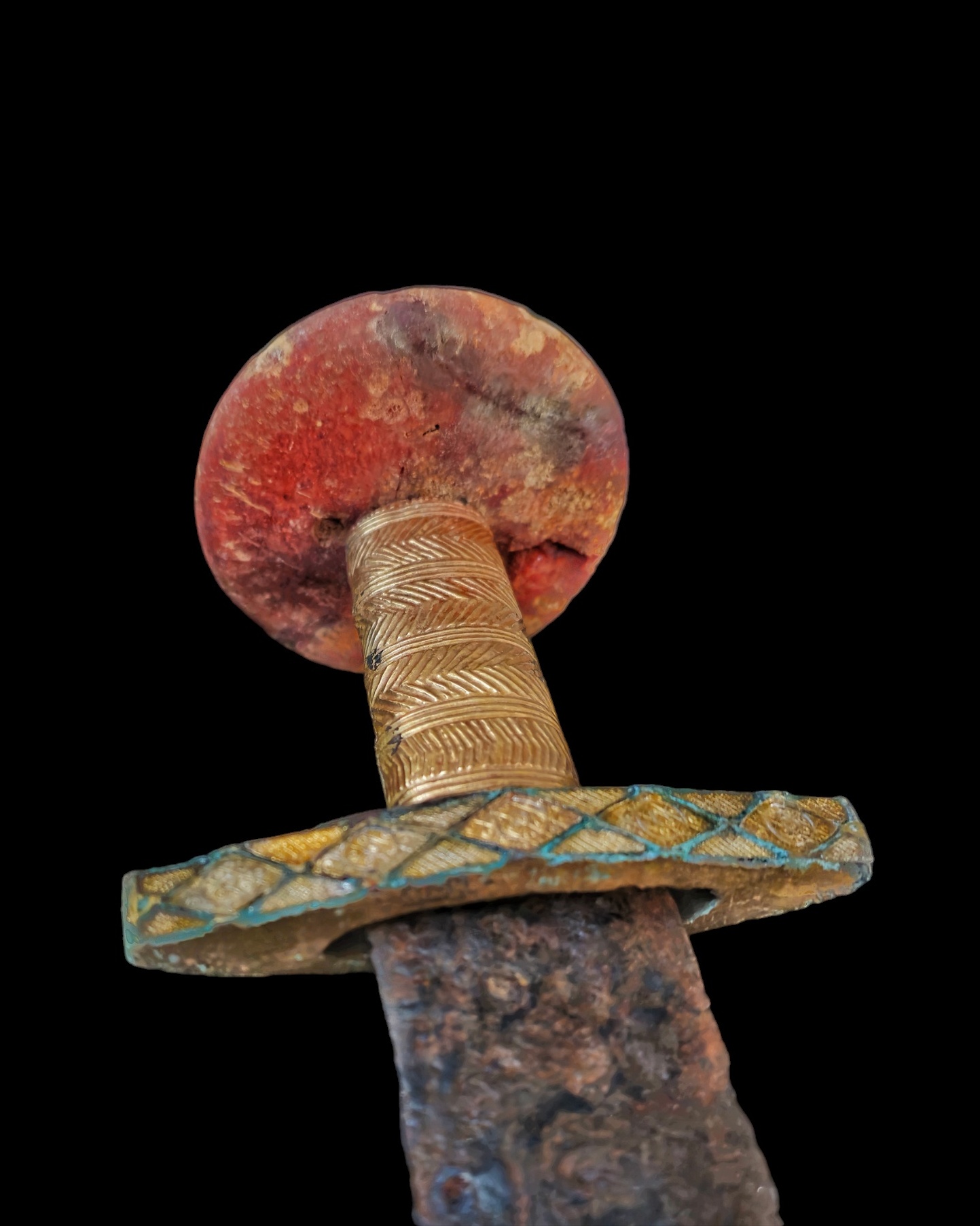 Migration period ceremonial sword with a gold grip - Image 8