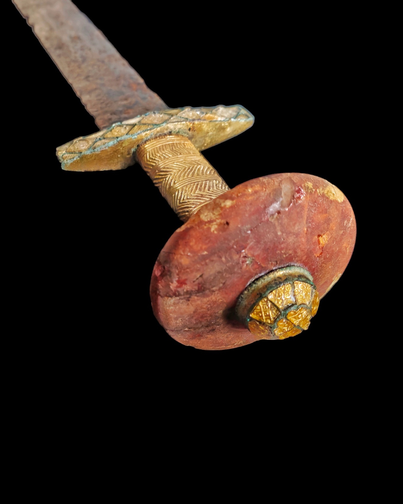 Migration period ceremonial sword with a gold grip - Image 7
