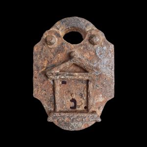 Large German Iron Wrought Padlock