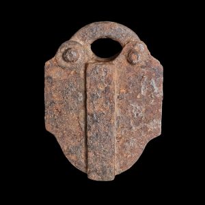 Large German Iron Wrought Padlock