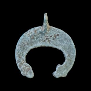 Viking period bronze lunula pendant