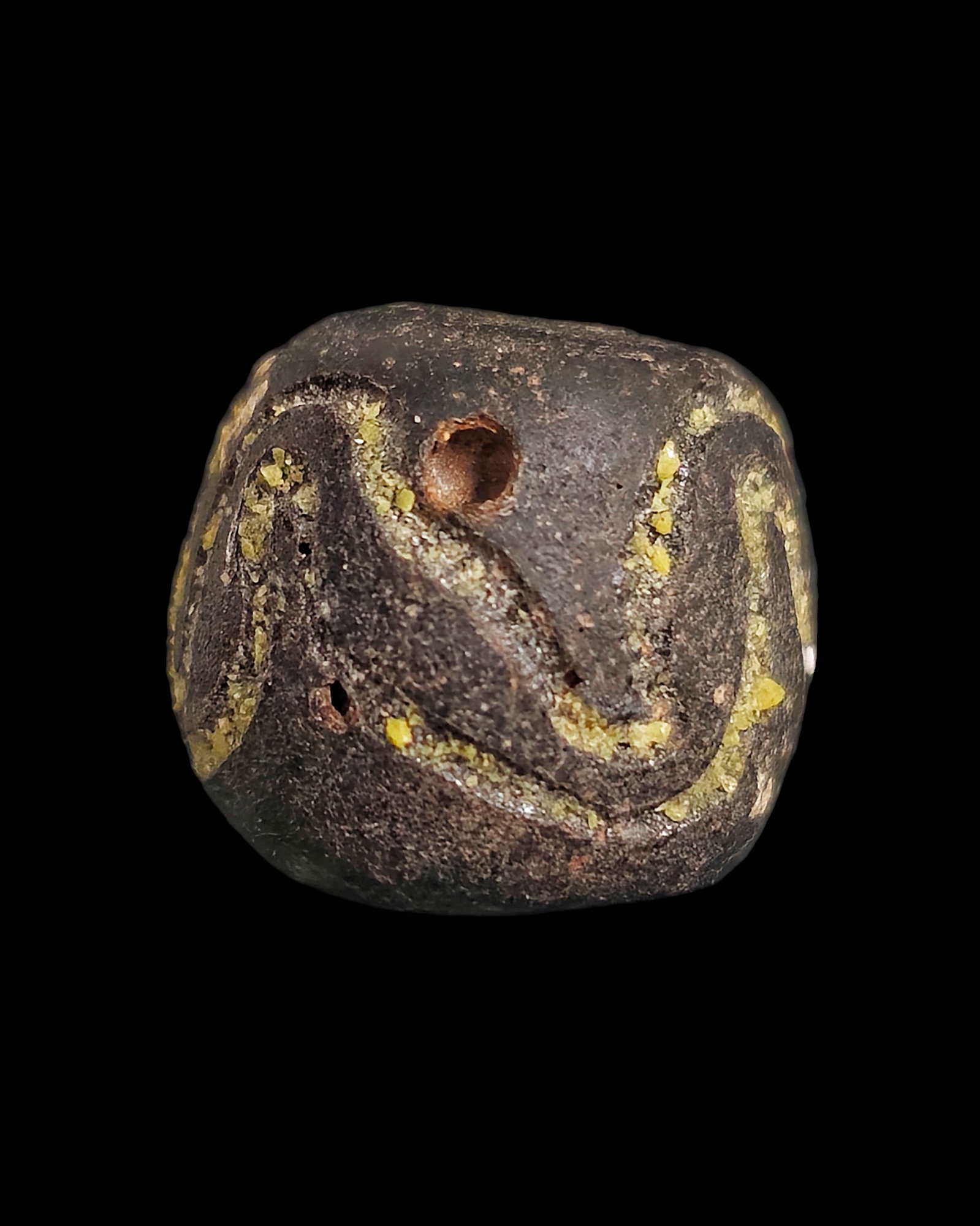 Islamic glass bead with enamel - Image 5