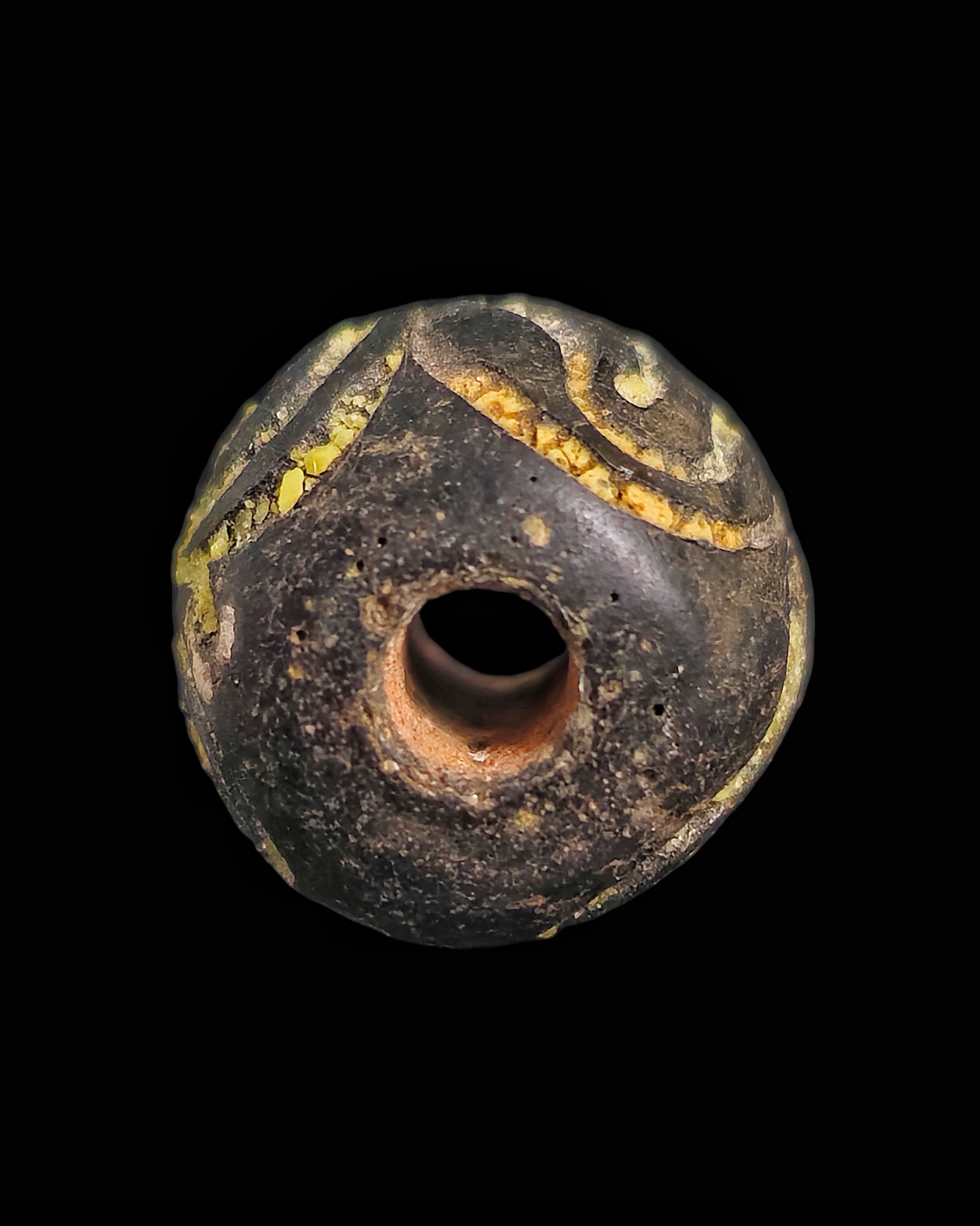 Islamic glass bead with enamel - Image 7