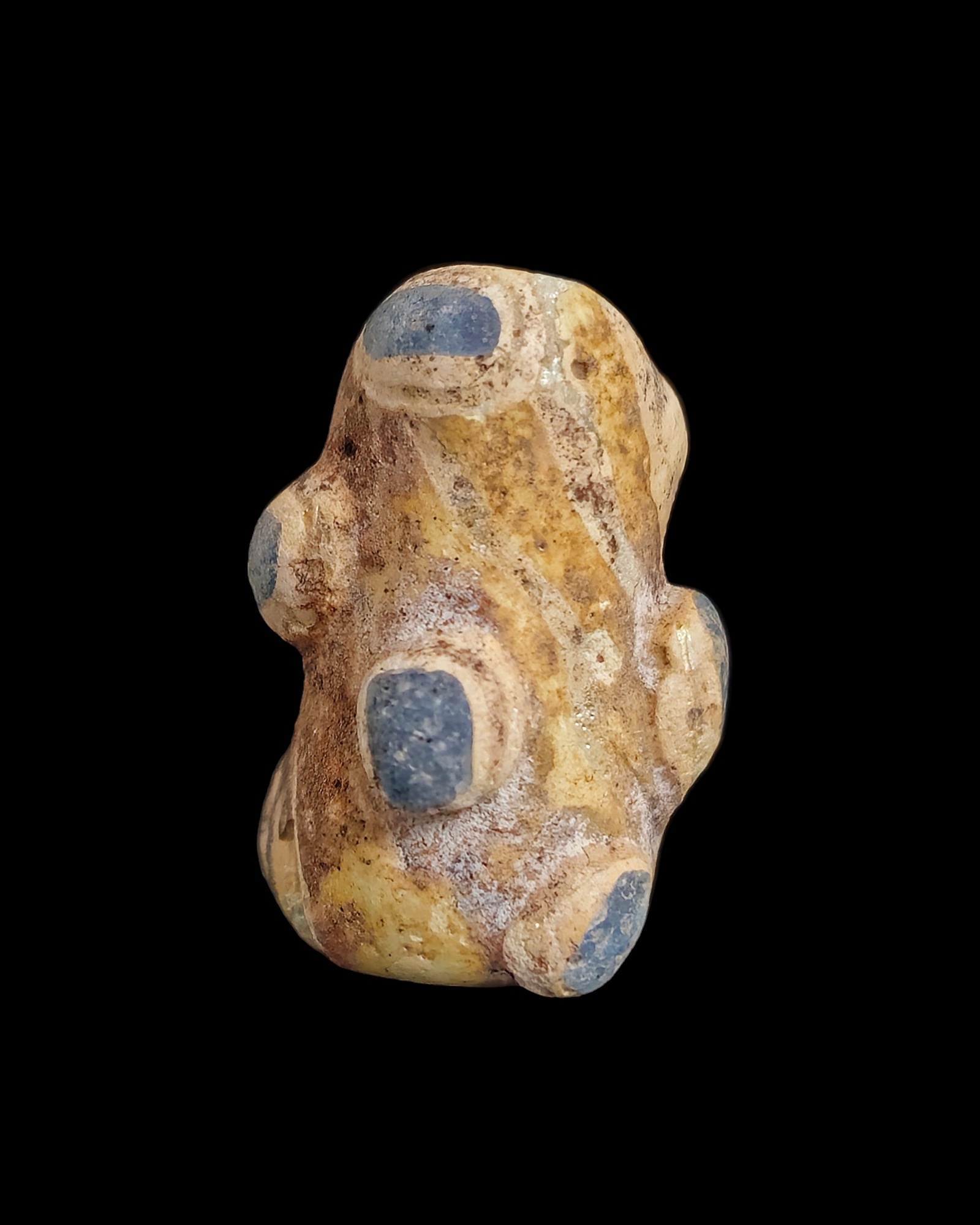 Phoenician glass stratified eye bead - Image 4
