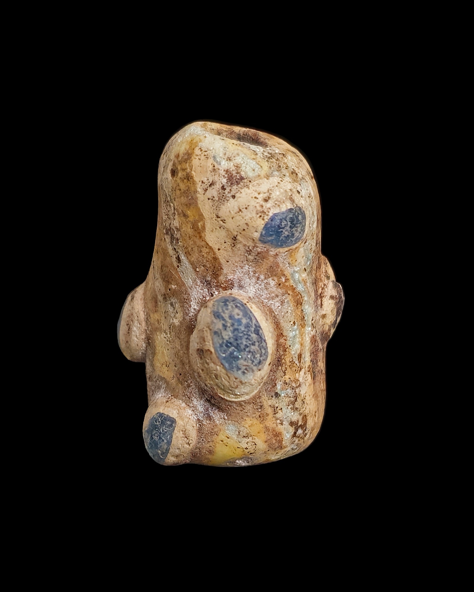 Phoenician glass stratified eye bead - Image 3