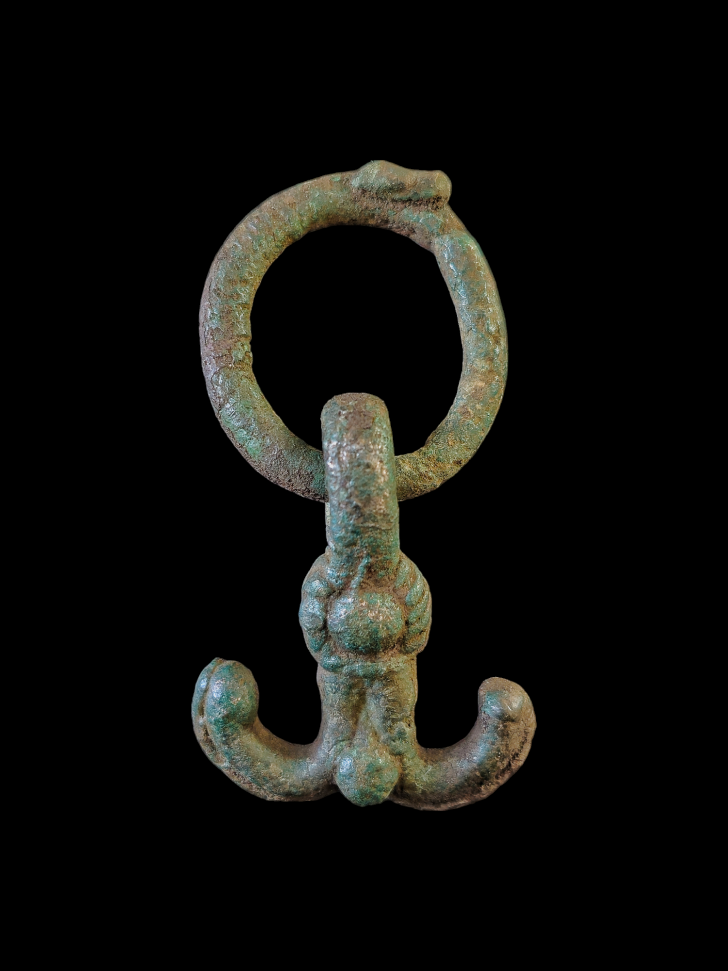 Viking period bronze anchor amulet