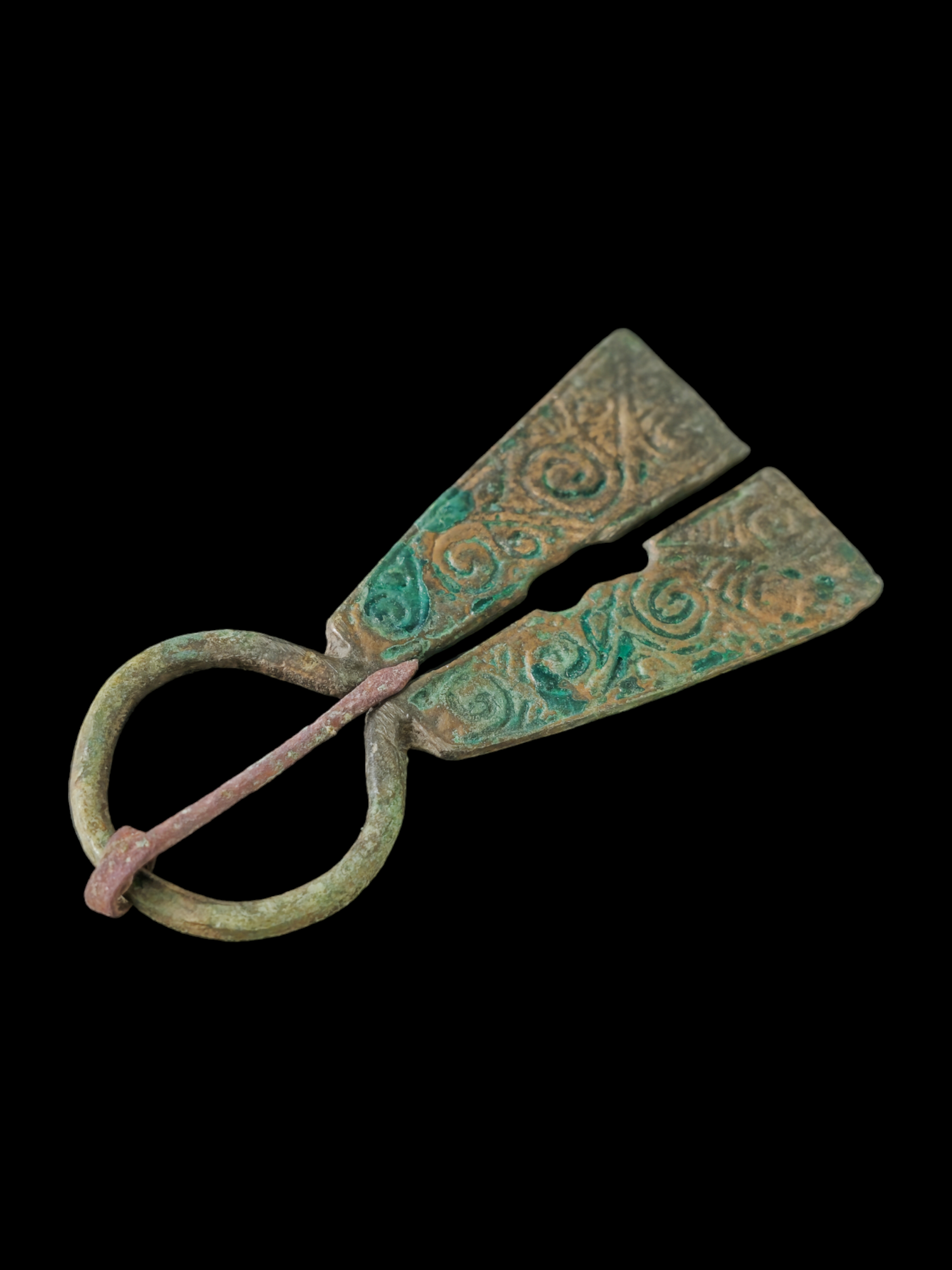 Viking period bronze omega fibula - Image 4