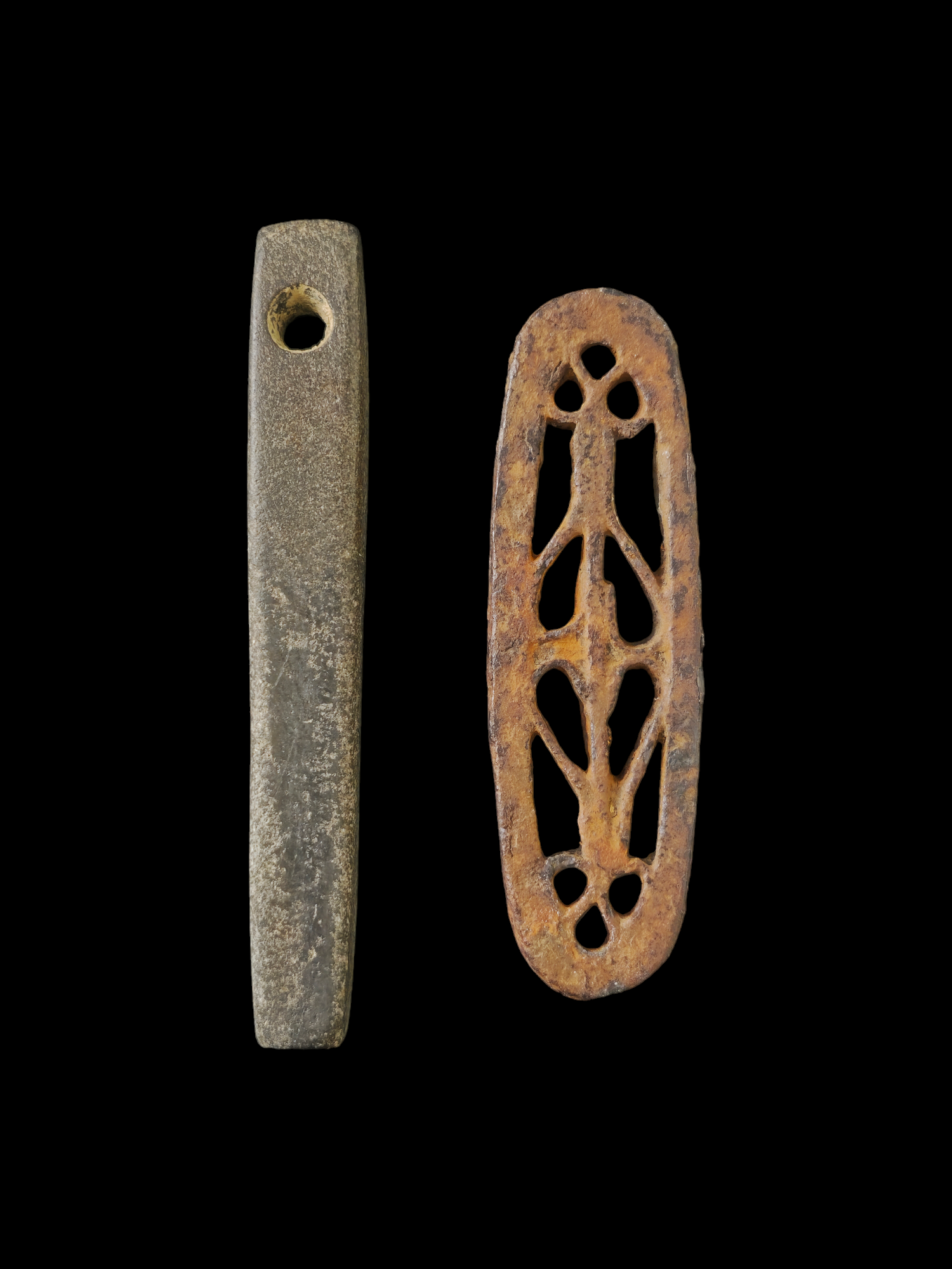 Viking period whetstone and ornamented iron fire striker - Image 6