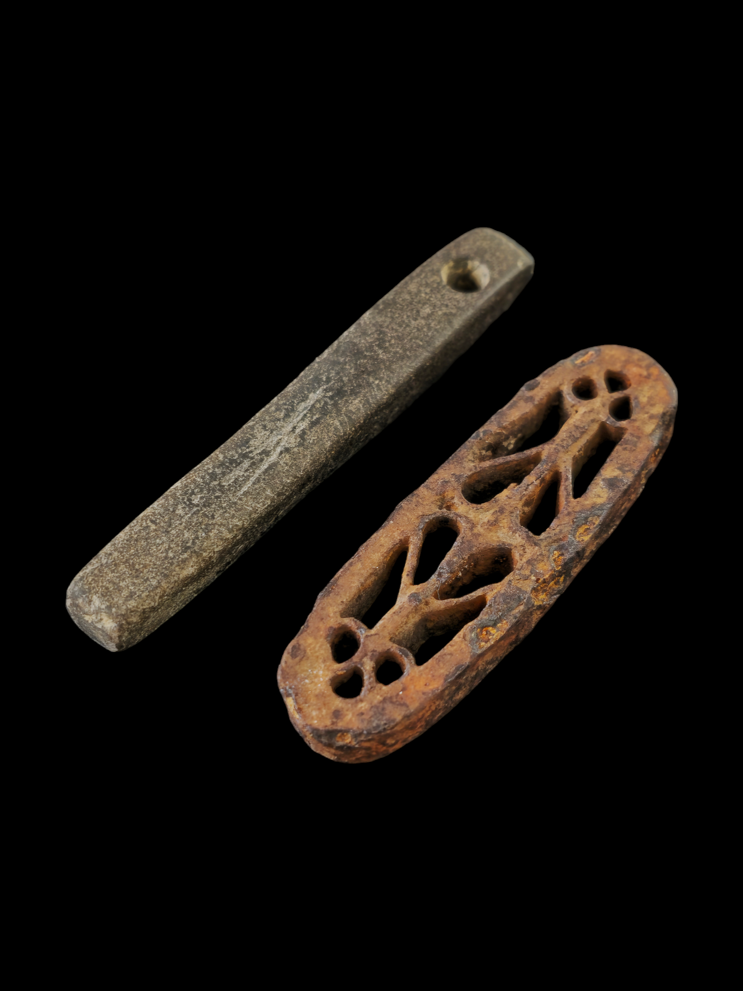Viking period whetstone and ornamented iron fire striker - Image 5