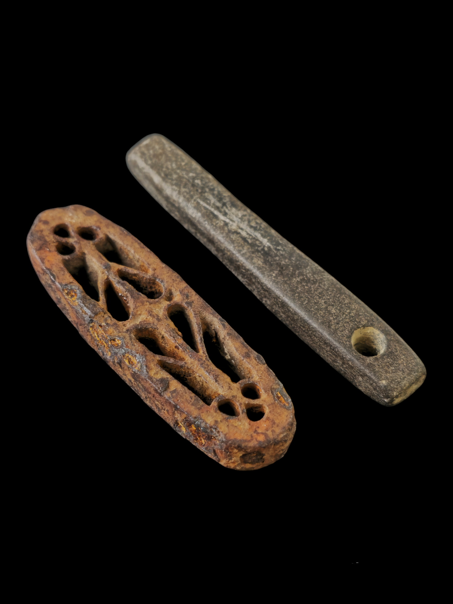 Viking period whetstone and ornamented iron fire striker - Image 4