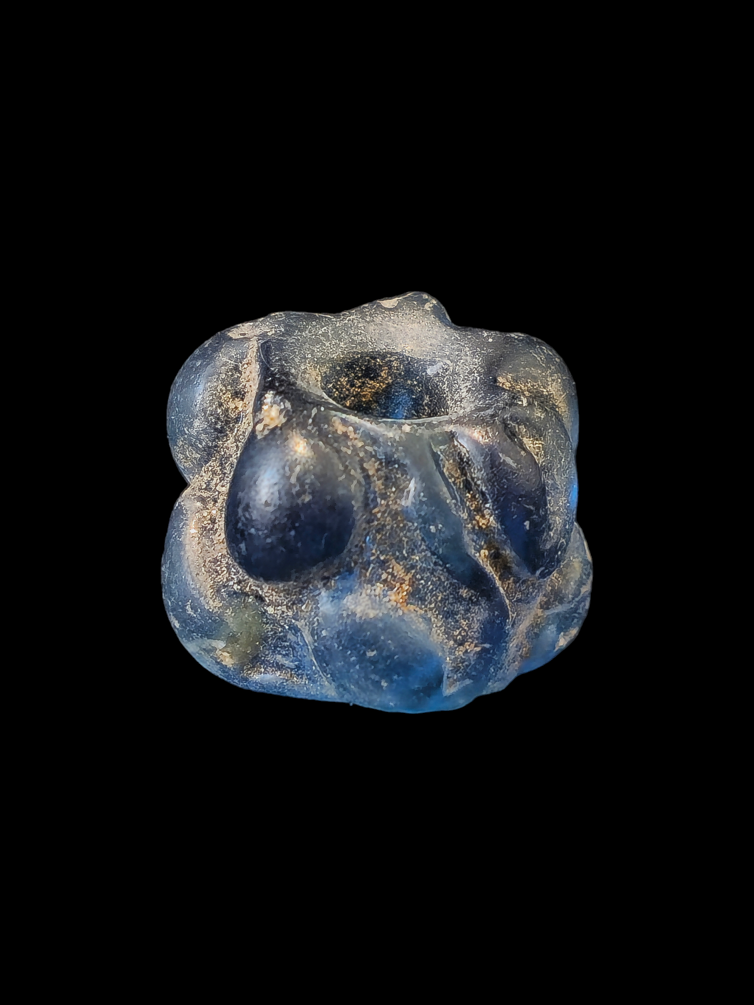 Ancient Roman glass warty bead