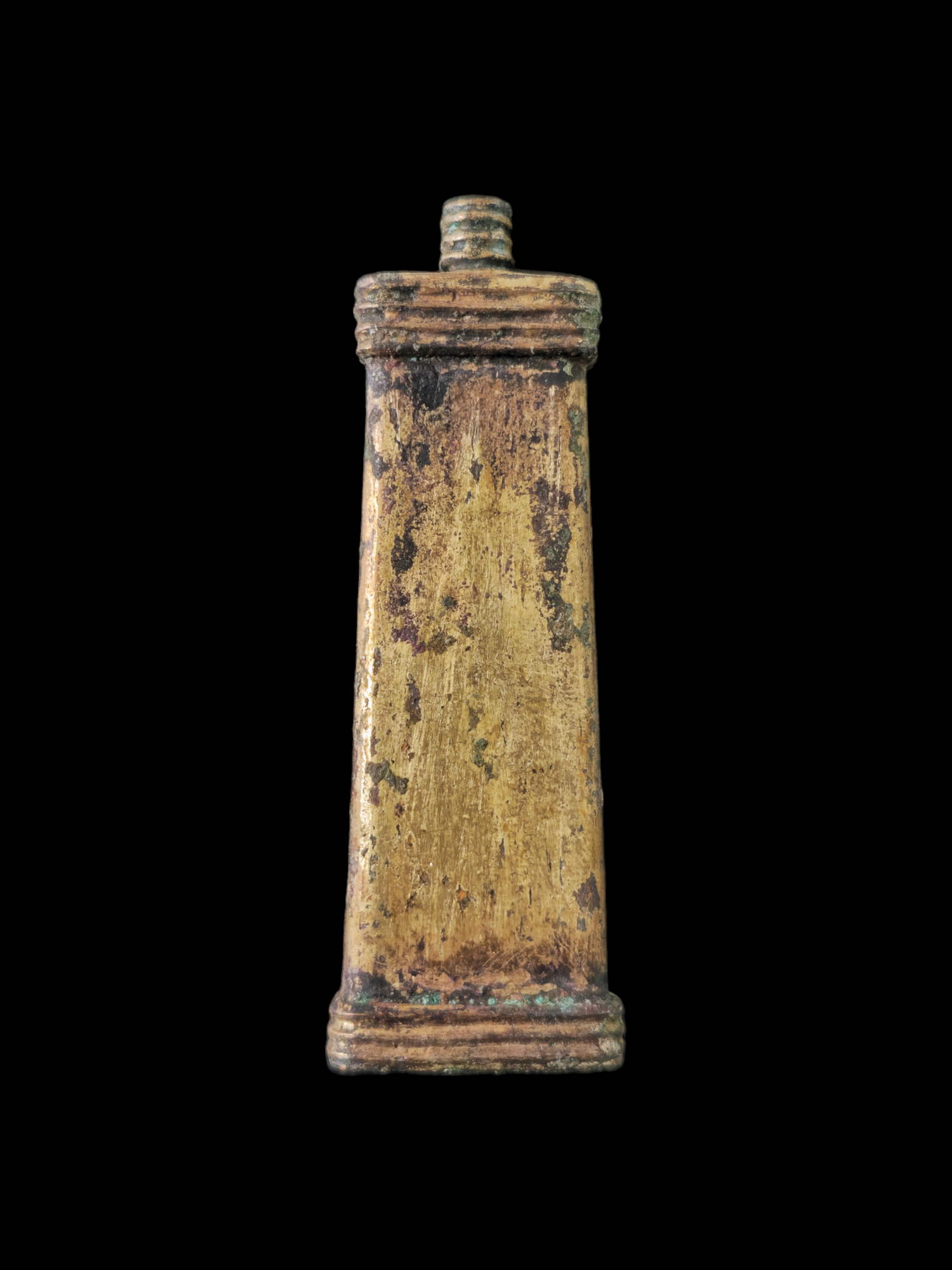 Medieval gilded bronze needle case - Image 2