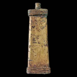 Medieval gilded bronze needle case
