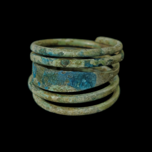 Viking period bronze spiral ring