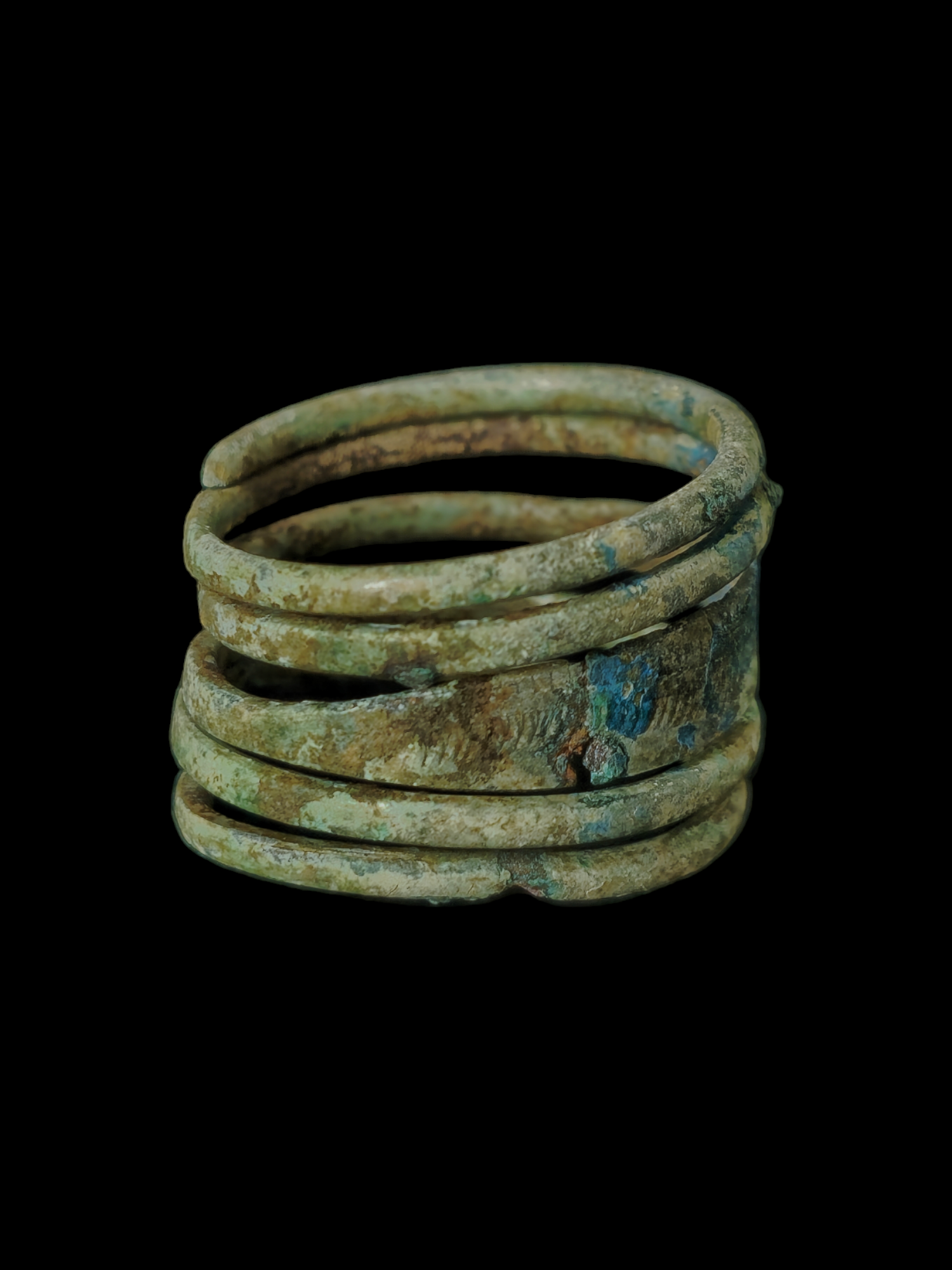 Viking period bronze spiral ring - Image 5