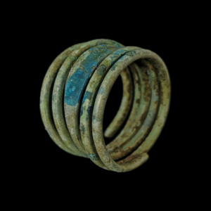 Viking period bronze spiral ring