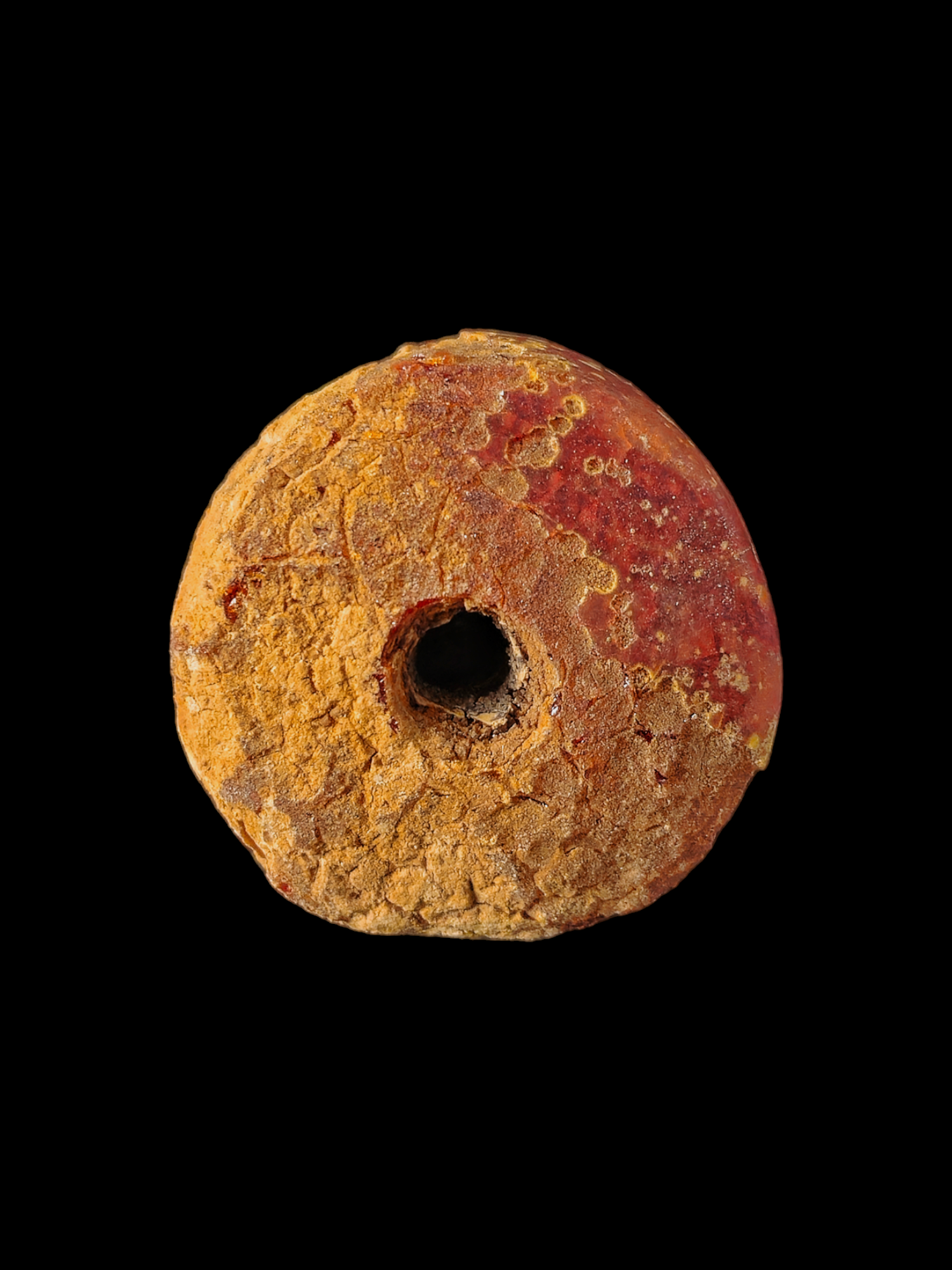 Bronze age amber bead