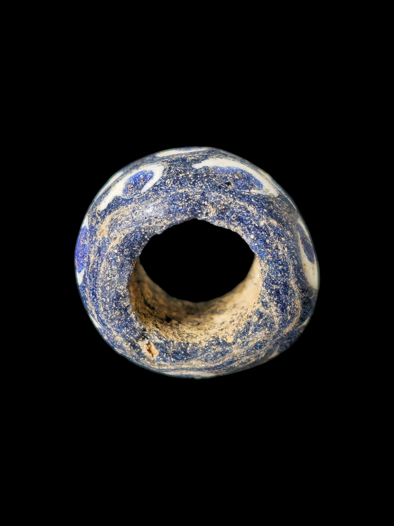 Mediterranean region stratified eye glass bead - Image 9