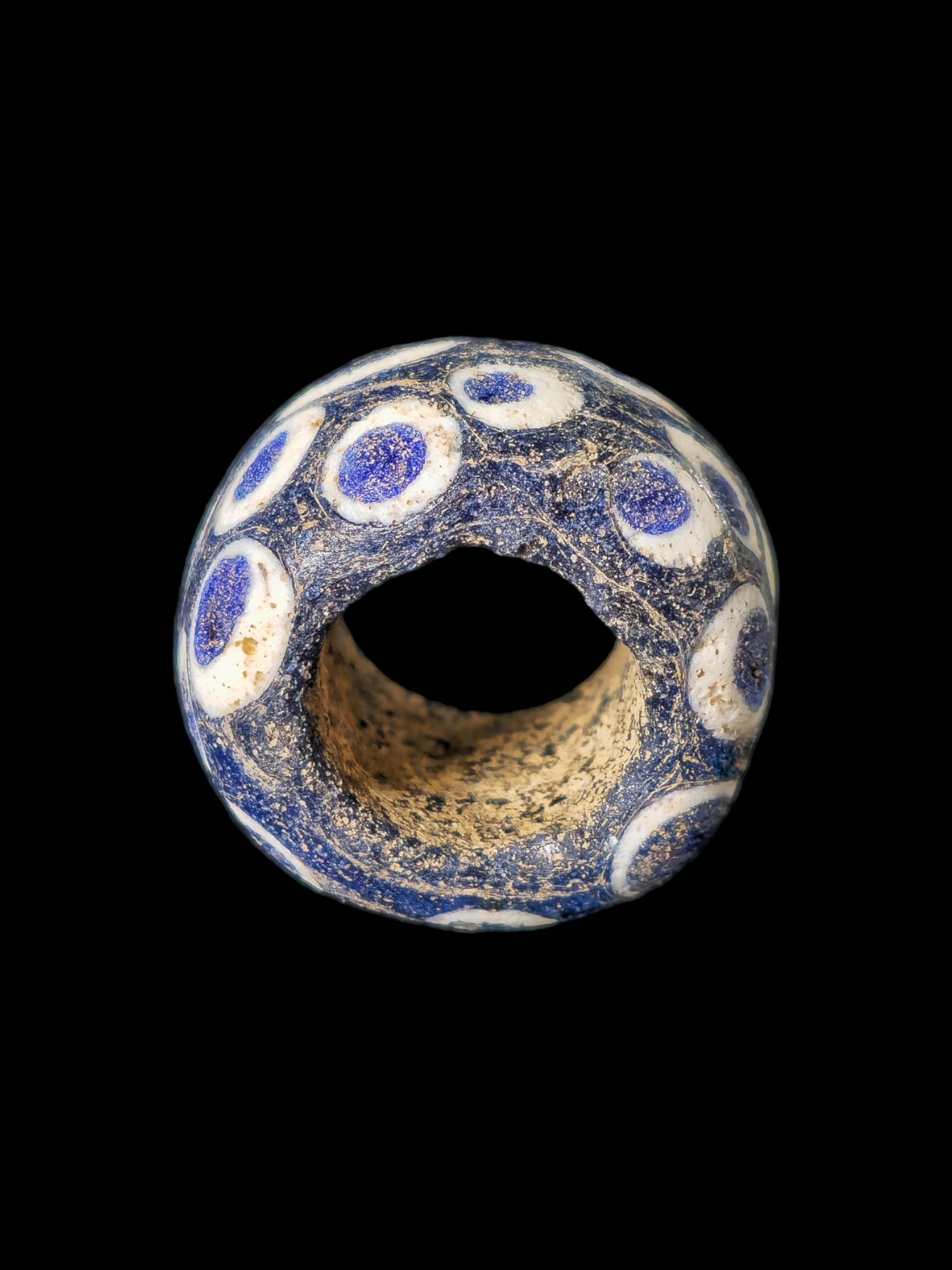 Mediterranean region stratified eye glass bead - Image 13