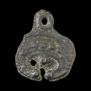 Viking period white bronze lunula pendant