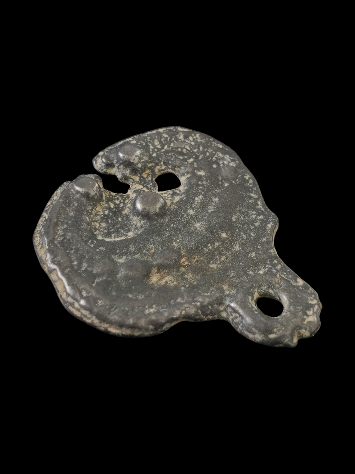 Viking period white bronze lunula pendant - Image 4