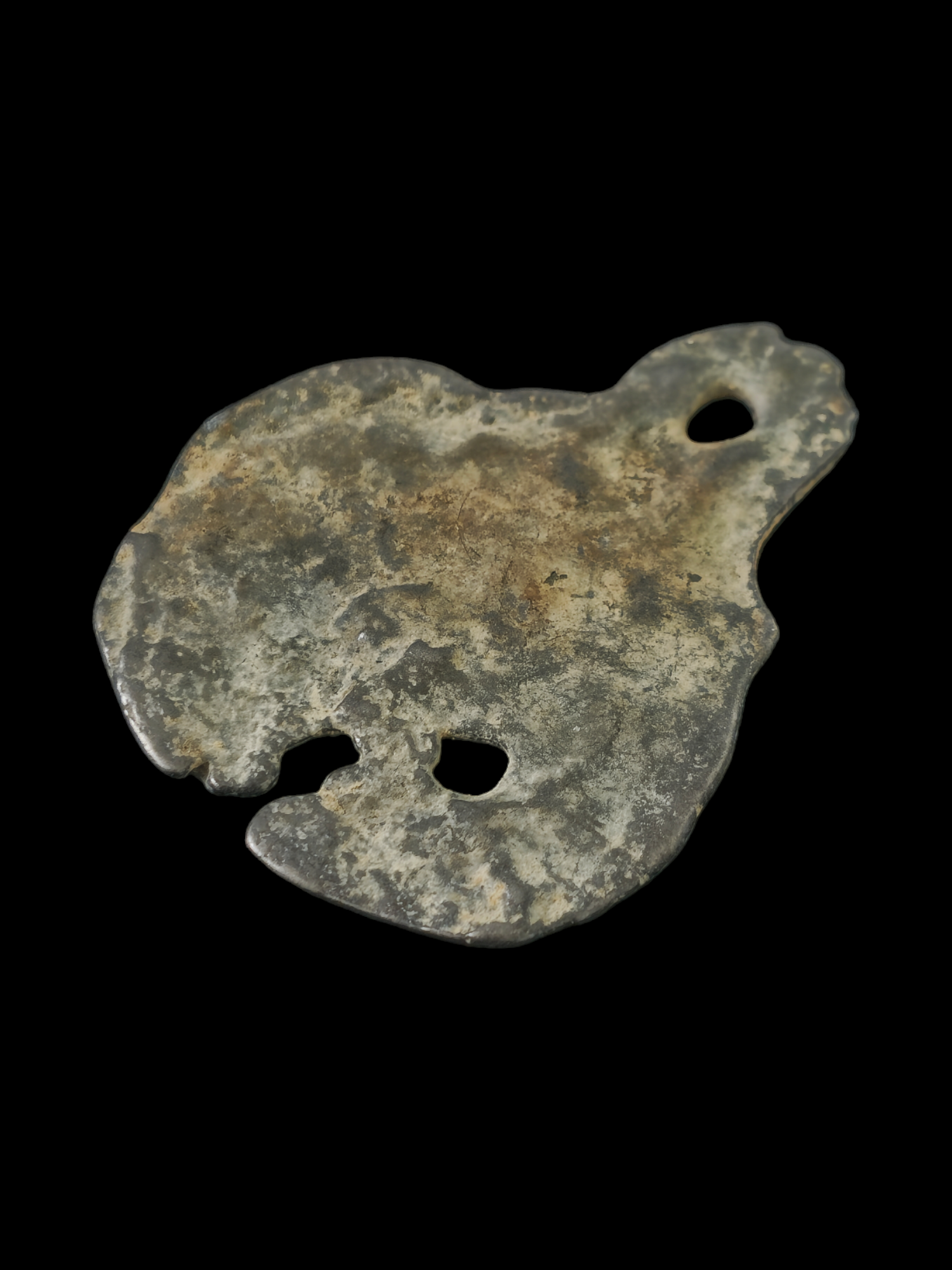Viking period white bronze lunula pendant - Image 5