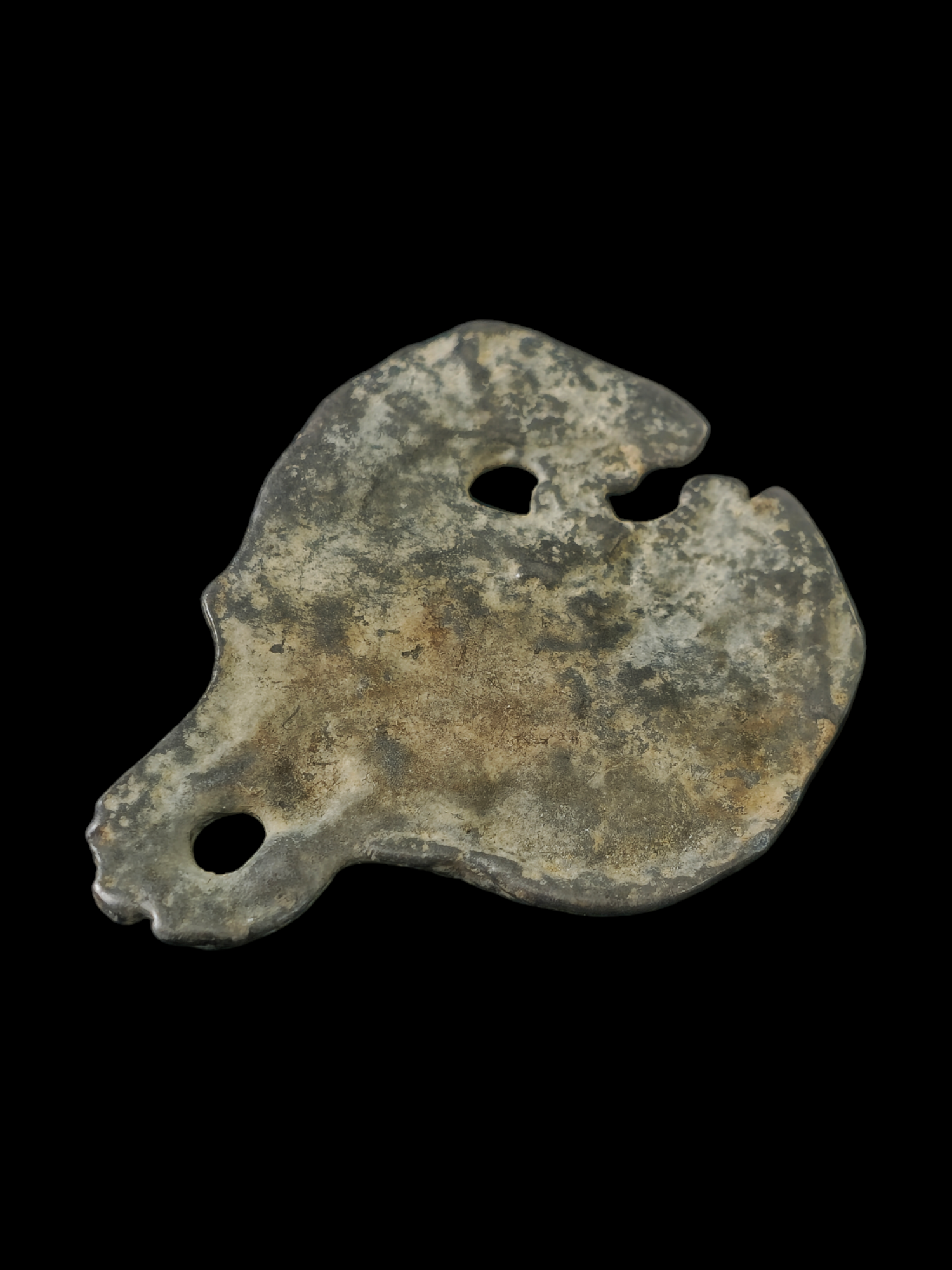 Viking period white bronze lunula pendant - Image 6