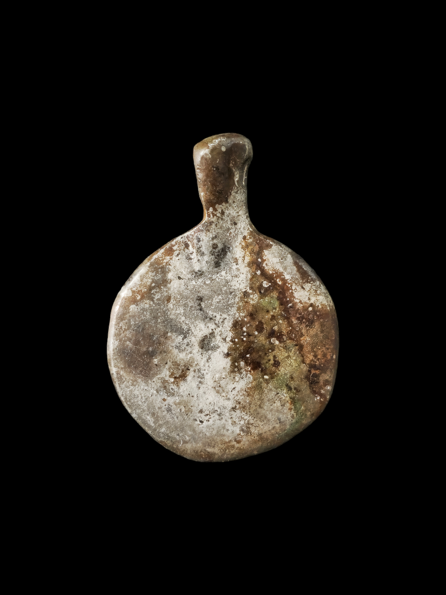 Viking period silver "Odin with two birds" pendant - Image 2