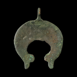 Viking period bronze lunula pendant