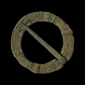 Medieval bronze fibula
